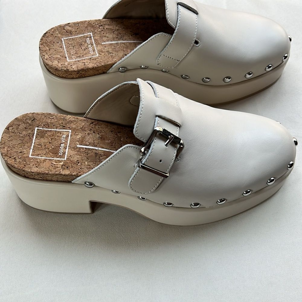 Dolce Vita Yevan Platform Mule in Ivory Size 8 - Picture 8 of 13